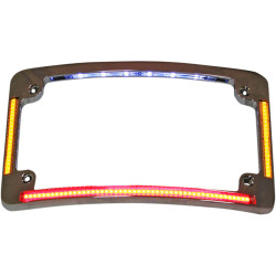 PartzBiz HD TF05-C - Custom Dynamics TF05-C Chrome All-In-One LED Quad Radius Horizontal License Plate Frame Universal 2030-0787 20300787 Harley Metric Honda Yamaha Kawasaki Triumph Victory PartzBiz HD TF05-C - Custom Dynamics TF05-C Chrome All-In-One LED Quad Radius Horizontal License Plate Frame Universal 2030-0787 20300787 Harley Metric Honda Yamaha Kawasaki Triumph Victory