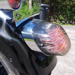 PartzBiz HD TL-BASE99-B - Custom Dynamics Black Taillight Baseplate Harley 99-Earlier OE Rpl 68048-93B