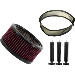 PartzBiz HD TM-1020-BPCH - Trask Big Power Assault Air Filter Cleaner Kit Chrome High Flow Aluminum PartzBiz HD TM-1020-BPCH - Trask Big Power Assault Air Filter Cleaner Kit Chrome High Flow Aluminum