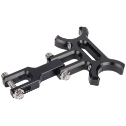 PartzBiz HD TSC-2215 - Thrashin Speedometer Holeshot Gauge Relocation Bracket Black Aluminum Harley