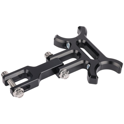 PartzBiz HD: 3488551-Thrashin Speedometer Holeshot Gauge Relocation Bracket อลูมิเนียมสีดำ Harley PartzBiz HD: 3488551-Thrashin Speedometer Holeshot Gauge Relocation Bracket อลูมิเนียมสีดำ Harley