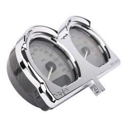 PartzBiz HD TSC-2707-3 - Thrashin Speedometer Gauge Relocation Kit Chrome CF Aluminum Harley FLRT 2015+