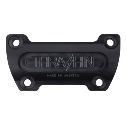 PartzBiz HD TSC-2825-1 - Thrashin OG Risers Top Clamp 1” Black Aluminum 1/4-20 Harley Big Twin XL