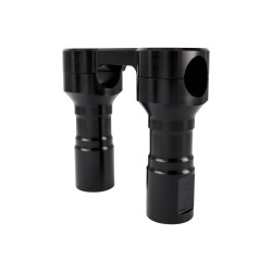 PartzBiz HD TSC-4100-1 - Thrashin’ Hole Shot Risers 4” Black Aluminum Pair Top Clamp 1” dia OE Harley PartzBiz HD TSC-4100-1 - Thrashin’ Hole Shot Risers 4” Black Aluminum Pair Top Clamp 1” dia OE Harley