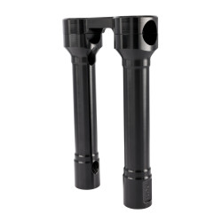 PartzBiz HD TSC-8100-1 - Thrashin’ Hole Shot Risers 8” Black Aluminum Pair Top Clamp 1” dia OE Harley PartzBiz HD TSC-8100-1 - Thrashin’ Hole Shot Risers 8” Black Aluminum Pair Top Clamp 1” dia OE Harley