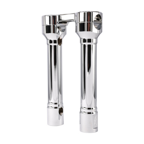 PartzBiz HD: 3492415-Thrashin’ Hole Shot Risers 8” Chrome Aluminum Pair Top Clamp 1” dia OE Harley PartzBiz HD: 3492415-Thrashin’ Hole Shot Risers 8” Chrome Aluminum Pair Top Clamp 1” dia OE Harley
