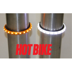 PartzBiz HD TW56AWS - Amber/White TruWrapz® LED Turn Signals for 56mm Forks PartzBiz HD TW56AWS - Amber/White TruWrapz® LED Turn Signals for 56mm Forks