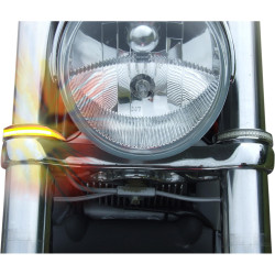 PartzBiz HD WA43-CC - Custom Dynamics 43mm LED Chrome w/ Clear Lens Fork Wrap Arounds Victory | WA43-CC PartzBiz HD WA43-CC - Custom Dynamics 43mm LED Chrome w/ Clear Lens Fork Wrap Arounds Victory | WA43-CC