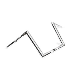 PartzBiz HD hb1835012c - Factory 47 STR Mitre Ape Hanger แฮนด์บาร์ 12‚” TBW Chrome Harley FLTR 15-22