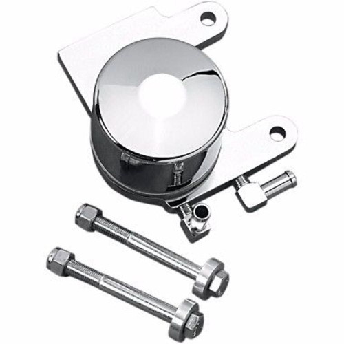 PartzBiz HD: 3442007-Accutronix Chrome Oil Filter & Regulator Mount 1975-99 Harley Big Twin Engine
