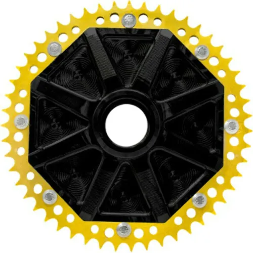 PartzBiz HD: 3475396-53 Tooth Universal Black Gold Cush Drive Chain Conversion System Harley Touring PartzBiz HD: 3475396-53 Tooth Universal Black Gold Cush Drive Chain Conversion System Harley Touring