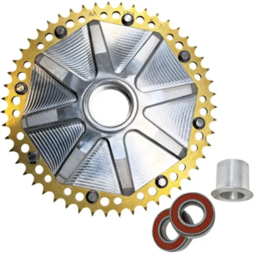 PartzBiz HD: 3475402-Alloy Art 51 Tooth Gold Cush Drive Chain Conversion Sprocket Harley Touring 09+