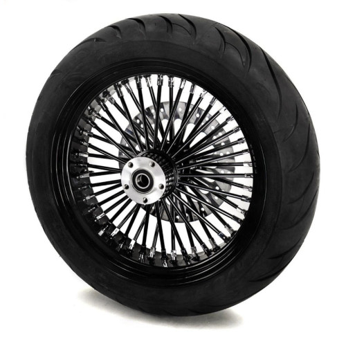 PartzBiz HD: 3476922-16 3.5 46 Fat King Spoke Rear Black Rim Hub Blackwall Wheel Tire Package Harley PartzBiz HD: 3476922-16 3.5 46 Fat King Spoke Rear Black Rim Hub Blackwall Wheel Tire Package Harley