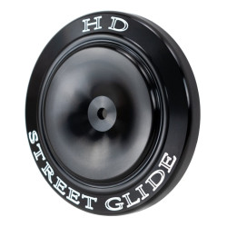PartzBiz HD BS-CAP4 - HD Street Glide Black Billet Sucker กรองอากาศ Big Filter Cover Harley
