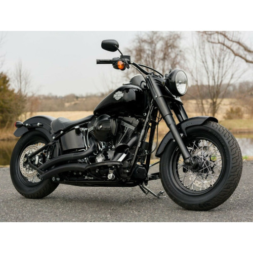 PartzBiz HD: 3472356-2 1/4” Big Radius Black Exhaust System Drag Pipes 1986-2017 Harley Softail PartzBiz HD: 3472356-2 1/4” Big Radius Black Exhaust System Drag Pipes 1986-2017 Harley Softail