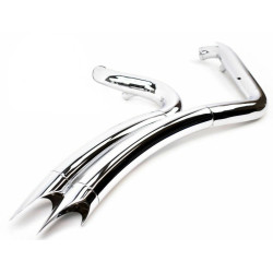 PartzBiz HD 26069 ACM - 2 1/4‚” ท่อลากท่อไอเสียโครเมียมรัศมีใหญ่แผ่นกันความร้อนแผ่นกั้น Harley Softail PartzBiz HD 26069 ACM - 2 1/4‚” ท่อลากท่อไอเสียโครเมียมรัศมีใหญ่แผ่นกันความร้อนแผ่นกั้น Harley Softail