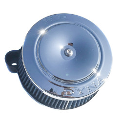 PartzBiz HD BS-CAP1C - HD DYNA Chrome Billet Machined Sucker เครื่องฟอกอากาศ Big Filter Cover Harley