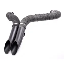PartzBiz HD HD002BW - Black 2‚” LAF LAF Drag Pipes Exhaust Harley Softail Chopper Custom Wrapped 84+ PartzBiz HD HD002BW - Black 2‚” LAF LAF Drag Pipes Exhaust Harley Softail Chopper Custom Wrapped 84+