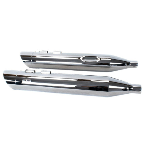 PartzBiz HD: 3477624-4.5 Chrome Slash Freedom Tip Slip-On Mufflers Exhaust Pipes 95-16 Harley Touring PartzBiz HD: 3477624-4.5 Chrome Slash Freedom Tip Slip-On Mufflers Exhaust Pipes 95-16 Harley Touring
