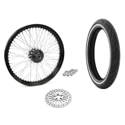 PartzBiz HD 3665225MMWWPACKAGE - 21 2.15 60 Spoke ล้อหน้ายางสีดำแพคเกจ 08-18 Harley Softail Dyna SDWW PartzBiz HD 3665225MMWWPACKAGE - 21 2.15 60 Spoke ล้อหน้ายางสีดำแพคเกจ 08-18 Harley Softail Dyna SDWW