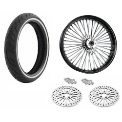 PartzBiz HD ACM2135BLKRMHBDD-25mmABS-WWPACKA - 21 3.5 สีดำ 46 แพ็คเกจล้อ Fat King Spoke WW Dual Disc Harley Touring 2008+ PartzBiz HD ACM2135BLKRMHBDD-25mmABS-WWPACKA - 21 3.5 สีดำ 46 แพ็คเกจล้อ Fat King Spoke WW Dual Disc Harley Touring 2008+