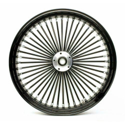 PartzBiz HD ACM2135BLKOUTDD-25MM - 21 3.5 Blackout 46 Fat Spoke ล้อหน้าสีดำ Dual Disc Rim 2008+ Harley 25 มม. PartzBiz HD ACM2135BLKOUTDD-25MM - 21 3.5 Blackout 46 Fat Spoke ล้อหน้าสีดำ Dual Disc Rim 2008+ Harley 25 มม.