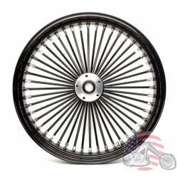 PartzBiz HD ACM2135BLKOUTDD - 21 x 3.5 Blackout 46 ล้อหน้าแบบ Fat Spoke พร้อมดุมขอบสีดำ Harley Dual Disc PartzBiz HD ACM2135BLKOUTDD - 21 x 3.5 Blackout 46 ล้อหน้าแบบ Fat Spoke พร้อมดุมขอบสีดำ Harley Dual Disc