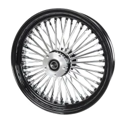 PartzBiz HD ACM1635BLKRMHBR - Black 16 x 3.5 46 Fat King Spoke Rear Wheel Rim Harley Touring Dyna Softail XL PartzBiz HD ACM1635BLKRMHBR - Black 16 x 3.5 46 Fat King Spoke Rear Wheel Rim Harley Touring Dyna Softail XL
