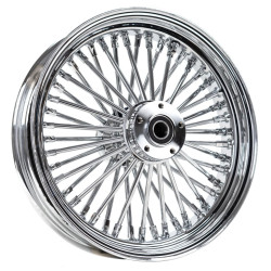 PartzBiz HD ACM1635CHRR - Chrome 16 x 3.5 46 Fat King Spoke Rear Wheel Rim Harley Touring Dyna Softail XL PartzBiz HD ACM1635CHRR - Chrome 16 x 3.5 46 Fat King Spoke Rear Wheel Rim Harley Touring Dyna Softail XL
