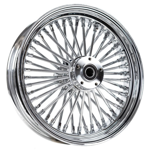 PartzBiz HD: 3462751-Chrome 16x3.5 46 Fat King Spoke ล้อหลัง Harley Touring Dyna Softail XL