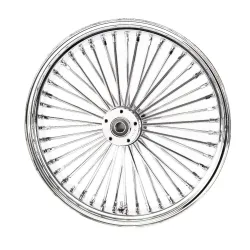 PartzBiz HD ACM2135CHRDD - Chrome 21 3.5 46 Fat Daddy King Spoke Front Wheel Rim Harley Touring Dual Disc PartzBiz HD ACM2135CHRDD - Chrome 21 3.5 46 Fat Daddy King Spoke Front Wheel Rim Harley Touring Dual Disc