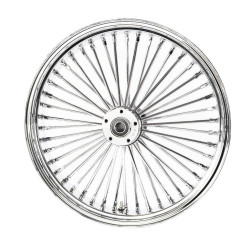 PartzBiz HD ACM2135CHRDD-25MM-ABS - Chrome 21 3.5 46 Fat King Spoke Front Wheel Rim Harley Touring 2008+ Dual ABS PartzBiz HD ACM2135CHRDD-25MM-ABS - Chrome 21 3.5 46 Fat King Spoke Front Wheel Rim Harley Touring 2008+ Dual ABS