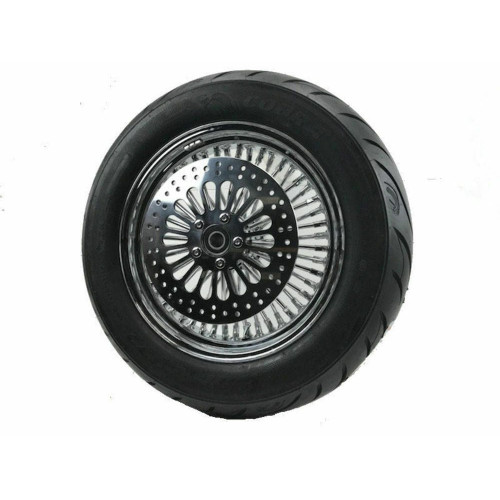 PartzBiz HD: 3462706-16 3.5 46 Fat King Spoke Rear Chrome Rim Hub Blackwall Wheel Tire Package Harley PartzBiz HD: 3462706-16 3.5 46 Fat King Spoke Rear Chrome Rim Hub Blackwall Wheel Tire Package Harley