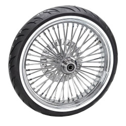 PartzBiz HD ACM2135CHRSD-25mm-WWPACKAGE - 21 3.5 46 Fat King Spoke Front Chrome Whitewall Wheel Tyre Package 08+ Harley SD PartzBiz HD ACM2135CHRSD-25mm-WWPACKAGE - 21 3.5 46 Fat King Spoke Front Chrome Whitewall Wheel Tyre Package 08+ Harley SD
