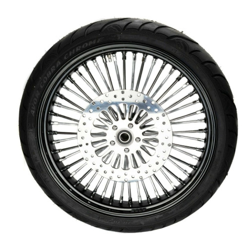 PartzBiz HD: 3462794-21 3.5 Black 46 Fat Daddy King Spoke Wheel Package BW Dual Disc Harley Touring PartzBiz HD: 3462794-21 3.5 Black 46 Fat Daddy King Spoke Wheel Package BW Dual Disc Harley Touring