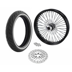 PartzBiz HD ACM2135BLKRMHBSDWWPACKAGE 25MM - 21 3.5 สีดำ 46 Fat King Spoke ขอบล้อหน้าแพ็คเกจ WW Single Disc 08+ Harley PartzBiz HD ACM2135BLKRMHBSDWWPACKAGE 25MM - 21 3.5 สีดำ 46 Fat King Spoke ขอบล้อหน้าแพ็คเกจ WW Single Disc 08+ Harley