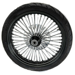 PartzBiz HD ACM2135BLKRMHBSDBWPACKAGE 25MM - 21 3.5 ขอบสีดำ 46 Fat King Spoke ล้อหน้าแพ็คเกจ BW Single Disc Harley 08+ PartzBiz HD ACM2135BLKRMHBSDBWPACKAGE 25MM - 21 3.5 ขอบสีดำ 46 Fat King Spoke ล้อหน้าแพ็คเกจ BW Single Disc Harley 08+