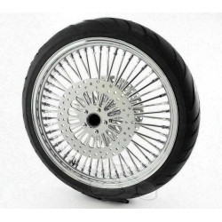 PartzBiz HD ACM2135CHRDD-25MM-BWPACKAGE - 21 3.5 Chrome 46 Fat Spoke แพ็คเกจล้อหน้า Blackwall 2008+ Harley พร้อมแผ่นดิสก์คู่ PartzBiz HD ACM2135CHRDD-25MM-BWPACKAGE - 21 3.5 Chrome 46 Fat Spoke แพ็คเกจล้อหน้า Blackwall 2008+ Harley พร้อมแผ่นดิสก์คู่