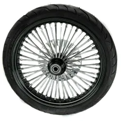 PartzBiz HD ACM2135BLKRMHBSD-BW-PACKAGE - 21 x 3.5 สีดำ 46 Fat King Spoke Front Single Disc Wheel Rim แพคเกจ BW Harley PartzBiz HD ACM2135BLKRMHBSD-BW-PACKAGE - 21 x 3.5 สีดำ 46 Fat King Spoke Front Single Disc Wheel Rim แพคเกจ BW Harley