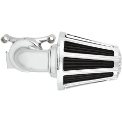 PartzBiz HD 81-027 - Arlen Ness 10 Gauge Monster Air Cleaner Filter Kit Chrome Harley Twin Cam 08-17 PartzBiz HD 81-027 - Arlen Ness 10 Gauge Monster Air Cleaner Filter Kit Chrome Harley Twin Cam 08-17