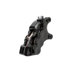 PartzBiz HD 02-221 - Arlen Ness 4 Piston Caliper Black Billet Front Left 11.8 Harley BigTwin XL 06-21