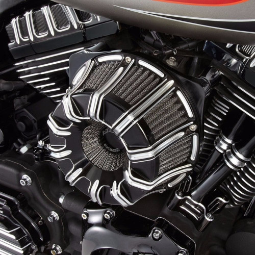 PartzBiz HD: 3477070-Arlen Ness Black 10 Gauge เครื่องฟอกอากาศ Inverted Big Sucker Harley Sportster 1991+ PartzBiz HD: 3477070-Arlen Ness Black 10 Gauge เครื่องฟอกอากาศ Inverted Big Sucker Harley Sportster 1991+
