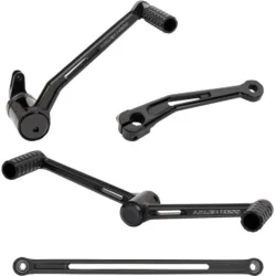 PartzBiz HD 420-100 - ชุดควบคุมเท้า Arlen Ness Black Speedliner พร้อม Heel Toe Shifter Harley Touring PartzBiz HD 420-100 - ชุดควบคุมเท้า Arlen Ness Black Speedliner พร้อม Heel Toe Shifter Harley Touring