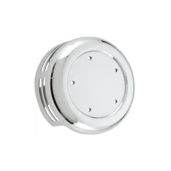 PartzBiz HD 03-590 - Arlen Ness Chrome Round Horn Cover 1991+ Harley Touring Softail Touring Dyna PartzBiz HD 03-590 - Arlen Ness Chrome Round Horn Cover 1991+ Harley Touring Softail Touring Dyna