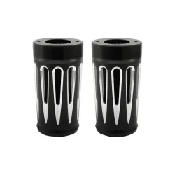 PartzBiz HD 20-014 - แถบเลื่อนโช้ค Arlen Ness Deep Cut ครอบคู่หน้าสีดำ Harley Touring 86-13 PartzBiz HD 20-014 - แถบเลื่อนโช้ค Arlen Ness Deep Cut ครอบคู่หน้าสีดำ Harley Touring 86-13
