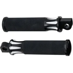 PartzBiz HD 07-909 - Arlen Ness Deep Cut Fusion Footpegs Male Black Pair Driver Passenger Harley PartzBiz HD 07-909 - Arlen Ness Deep Cut Fusion Footpegs Male Black Pair Driver Passenger Harley