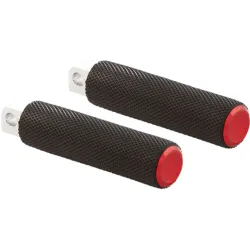 PartzBiz HD 07-938 - ยางพักเท้า Arlen Ness ตัวผู้ สีแดง Knurled Pair Driver Passenger Harley PartzBiz HD 07-938 - ยางพักเท้า Arlen Ness ตัวผู้ สีแดง Knurled Pair Driver Passenger Harley