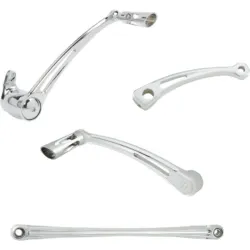 PartzBiz HD 420-109 - ชุดควบคุมเท้า Arlen Ness Solo Chrome Deep Cut Solo Toe Shifter Harley Touring PartzBiz HD 420-109 - ชุดควบคุมเท้า Arlen Ness Solo Chrome Deep Cut Solo Toe Shifter Harley Touring
