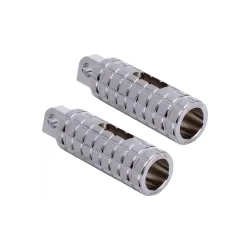 PartzBiz HD 400-037 - Arlen Ness SpeedLiner Footpeg Male Chrome Knurled Pair Driver Harley Softail 18+ PartzBiz HD 400-037 - Arlen Ness SpeedLiner Footpeg Male Chrome Knurled Pair Driver Harley Softail 18+