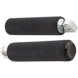 PartzBiz HD 07-925 - Arlen Ness Knurled Fusion Footpegs หมุดเท้า Black Male Mount Rubber Harley PartzBiz HD 07-925 - Arlen Ness Knurled Fusion Footpegs หมุดเท้า Black Male Mount Rubber Harley